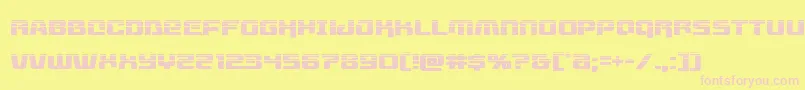 Livewiredhalf Font – Pink Fonts on Yellow Background