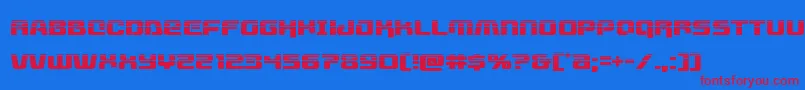 Livewiredhalf Font – Red Fonts on Blue Background