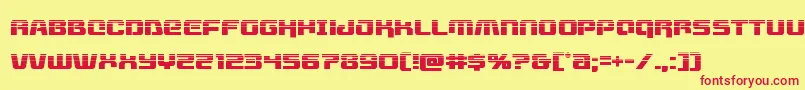 Livewiredhalf Font – Red Fonts on Yellow Background