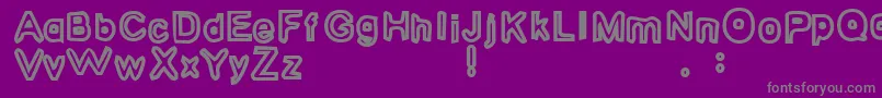 HugYourIntern1 Font – Gray Fonts on Purple Background