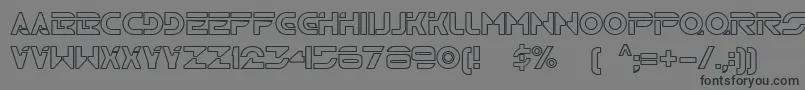 Tr2n Font – Black Fonts on Gray Background