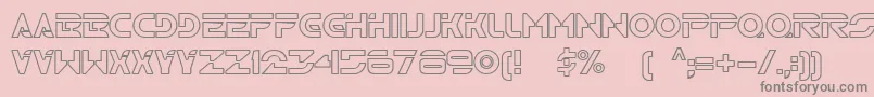 Tr2n Font – Gray Fonts on Pink Background