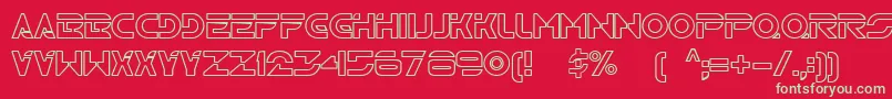 Tr2n Font – Green Fonts on Red Background
