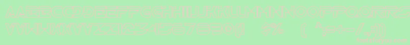 Tr2n Font – Pink Fonts on Green Background