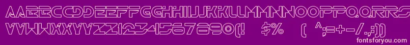 Tr2n Font – Pink Fonts on Purple Background