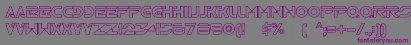Tr2n Font – Purple Fonts on Gray Background