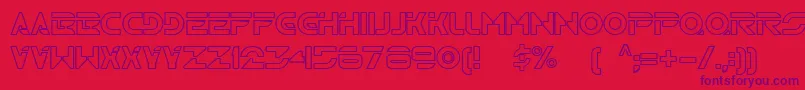 Tr2n Font – Purple Fonts on Red Background