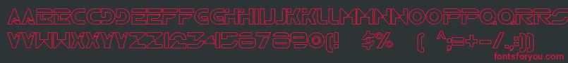 Tr2n Font – Red Fonts on Black Background