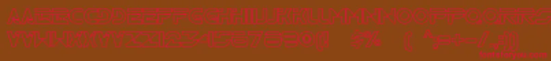 Tr2n Font – Red Fonts on Brown Background