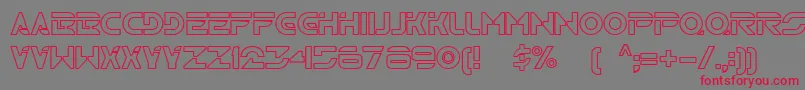Tr2n Font – Red Fonts on Gray Background
