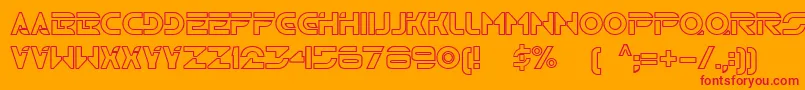 Tr2n Font – Red Fonts on Orange Background