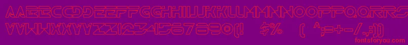 Tr2n Font – Red Fonts on Purple Background
