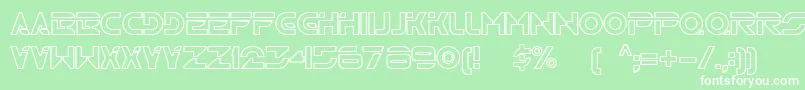 Tr2n Font – White Fonts on Green Background