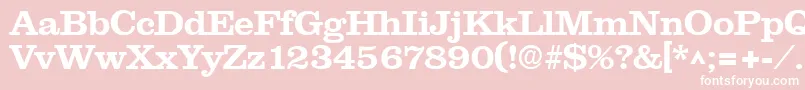 NewslineSfBold Font – White Fonts on Pink Background