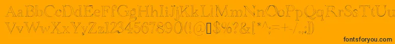 Bdgrenoble Font – Black Fonts on Orange Background