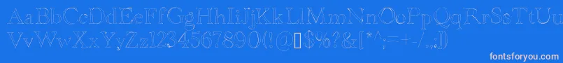 Bdgrenoble Font – Pink Fonts on Blue Background