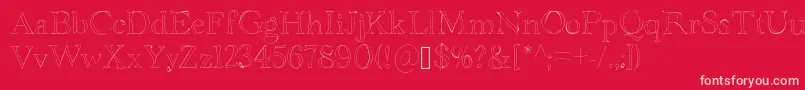 Bdgrenoble Font – Pink Fonts on Red Background