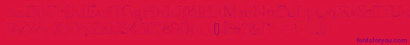 Bdgrenoble Font – Purple Fonts on Red Background