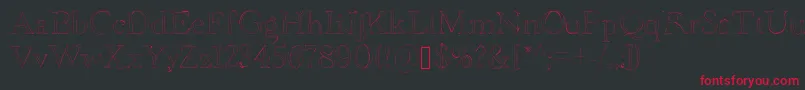 Bdgrenoble Font – Red Fonts on Black Background