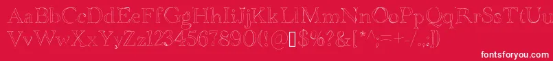 Bdgrenoble Font – White Fonts on Red Background