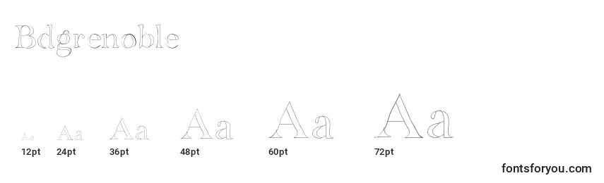 Bdgrenoble Font Sizes
