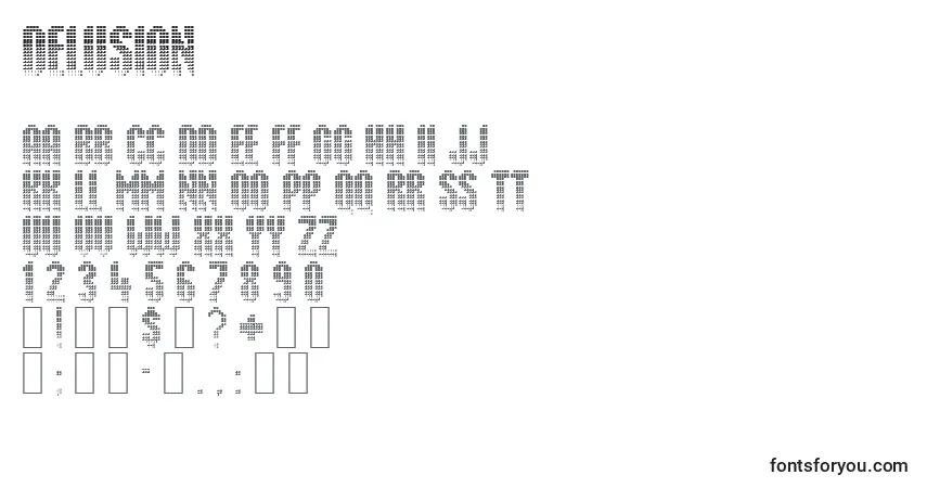 Fuente Delusion - alfabeto, números, caracteres especiales
