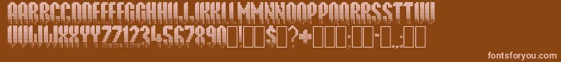 Шрифт Delusion – розовые шрифты на коричневом фоне