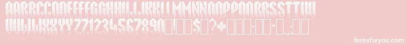 Delusion Font – White Fonts on Pink Background