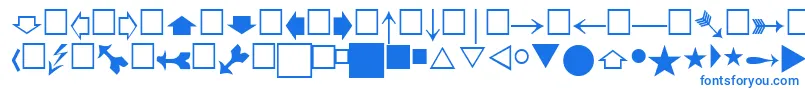 Pigraphatt-fontti – siniset fontit