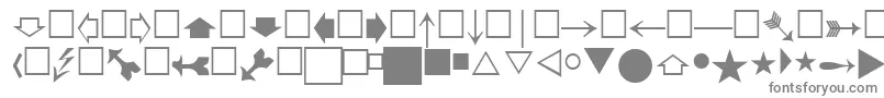 フォントPigraphatt – 白い背景に灰色の文字