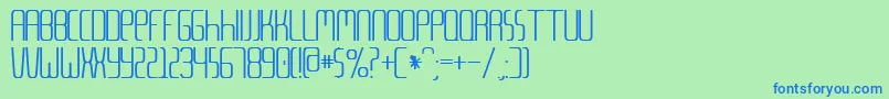 Metalang Font – Blue Fonts on Green Background