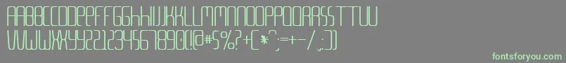 Metalang Font – Green Fonts on Gray Background