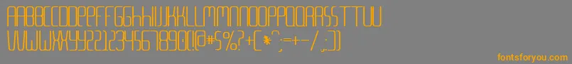 Metalang Font – Orange Fonts on Gray Background
