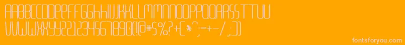 Metalang Font – Pink Fonts on Orange Background