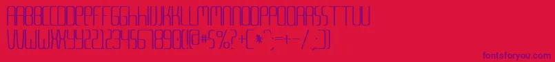 Metalang Font – Purple Fonts on Red Background
