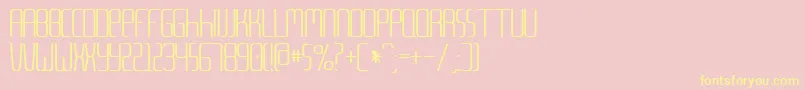 Metalang Font – Yellow Fonts on Pink Background