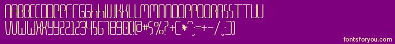 Metalang Font – Yellow Fonts on Purple Background