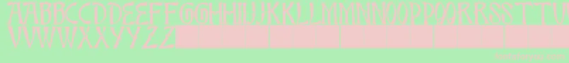 JmhBambooCaps Font – Pink Fonts on Green Background