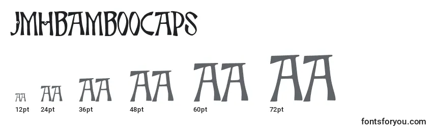 Größen der Schriftart JmhBambooCaps