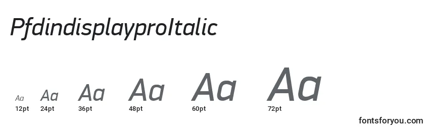 PfdindisplayproItalic Font Sizes