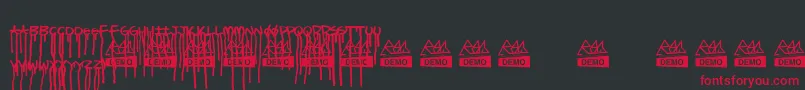 Mosku Font – Red Fonts on Black Background
