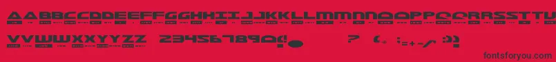 Morst Font – Black Fonts on Red Background