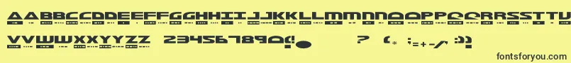 Morst Font – Black Fonts on Yellow Background