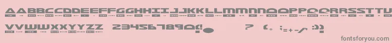 Morst Font – Gray Fonts on Pink Background