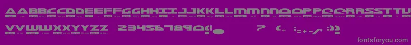 Morst-fontti – harmaat kirjasimet violetilla taustalla