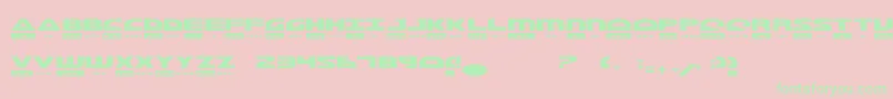 Morst Font – Green Fonts on Pink Background