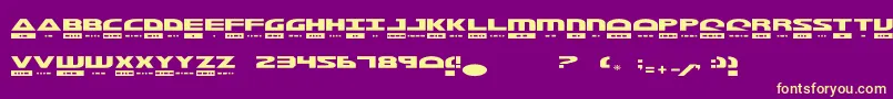 Morst Font – Yellow Fonts on Purple Background