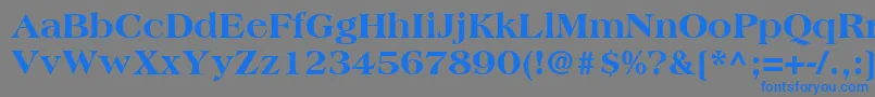 CountrysideBlackSsiExtraBold Font – Blue Fonts on Gray Background