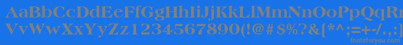 CountrysideBlackSsiExtraBold Font – Gray Fonts on Blue Background