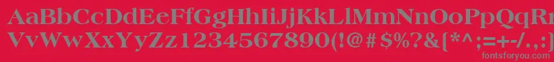 CountrysideBlackSsiExtraBold Font – Gray Fonts on Red Background